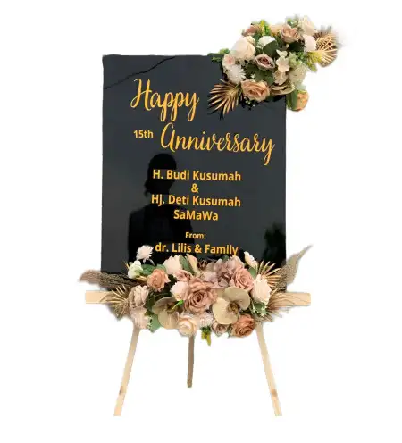 Papan Bunga Akrilik Jatiwarno